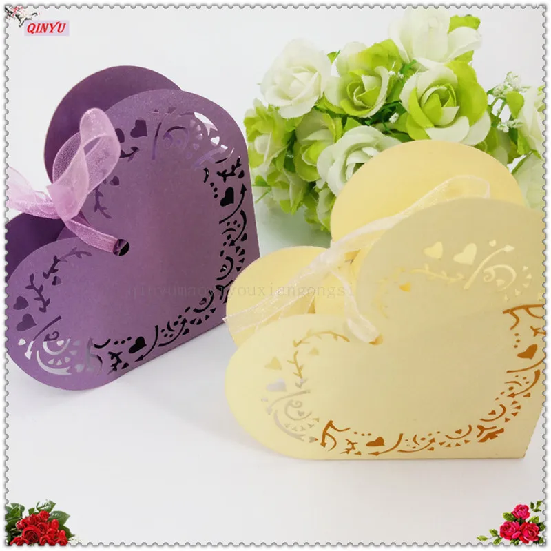 50Pcs Gift Favors Box Wedding Candy Box With Love Heart For Romantic Wedding Party Sweets 7zSH152 (15)