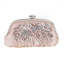 Neue Mode Frauen Diamant Taschen Perlen Blumen Mädchen Partei Abendtaschen Hochzeit Kristall Kleine Kupplung Geldbörse Frau Handtasche