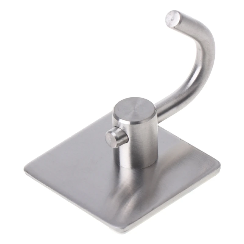 

Adhesive Sticker Stainless Steel Rustproof Hook Wall Door Clothes Towel Hanger