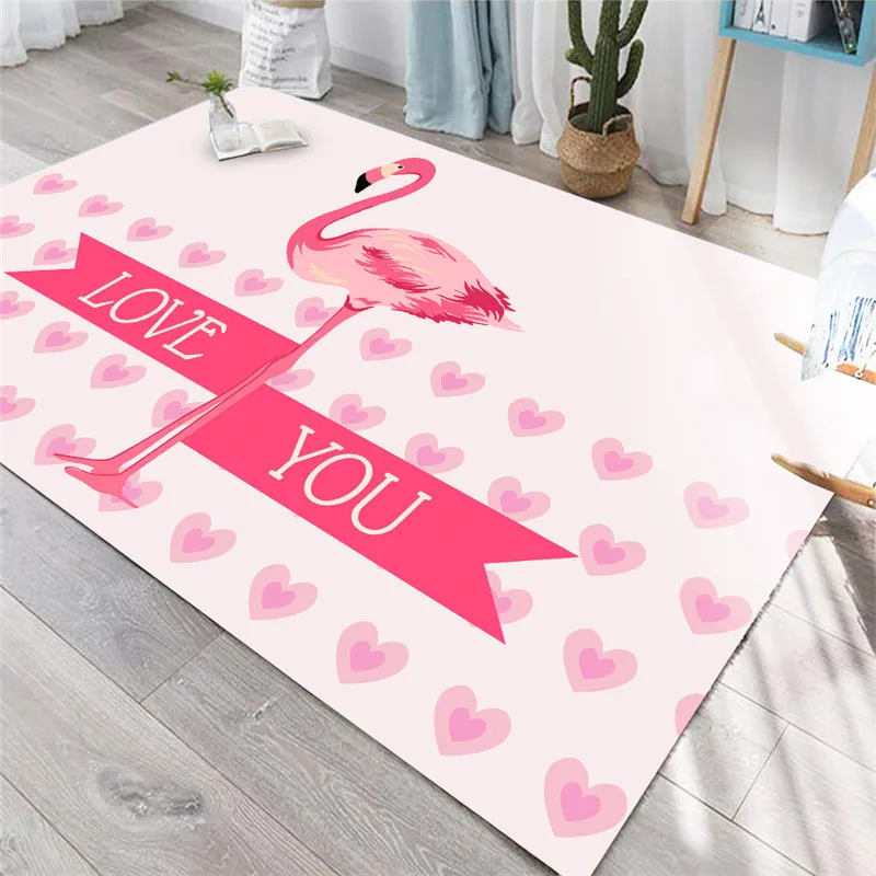 Flamingo series Printed carpets for living room bedroom large Area Rugs Nordic style modern sofa coffee table Antiskid Mat tapis