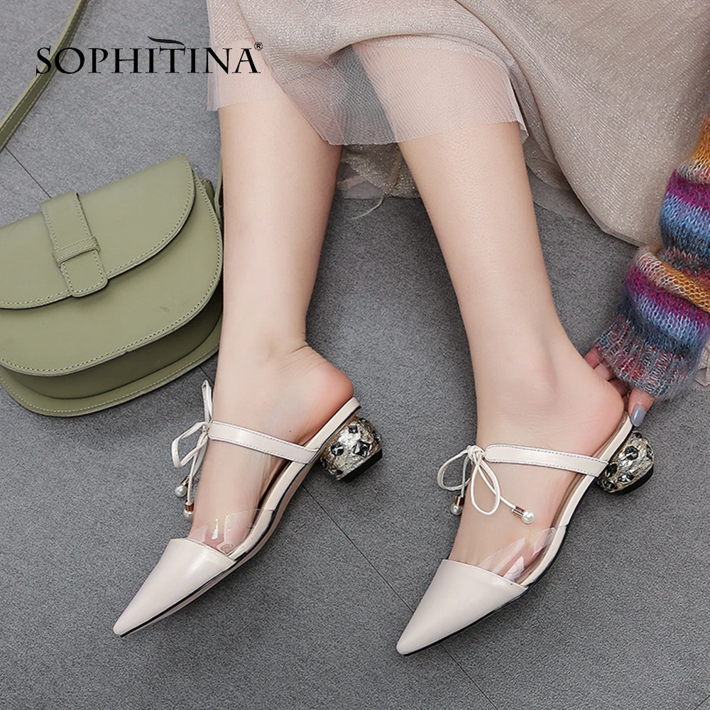 SOPHITINA/Обувь женская на лето 2019г Милые женские босоножки с остренным мыском модном