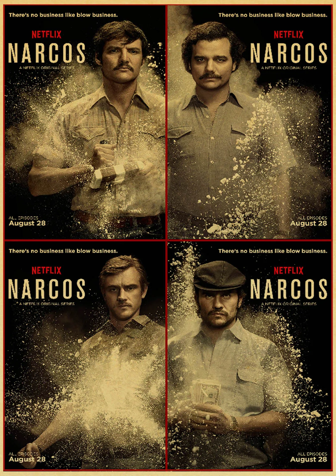 Винтажный сезон Коламбия наркос ТВ серийные Ретро плакаты украшения для дома крафт-бумага Высококачественная картина наклейки на стену - Цвет: K046