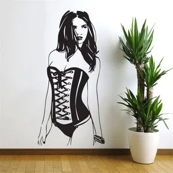 

High Quality Carve Sexy Woman Pin Up Girl Wall Decal Art Home Decor Sticker Seductive Sensual Living Room Wall Stickers