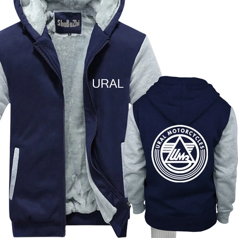 

mens winter warm hoodies thick fleece coat URAL Motorcycles man Casual Brand Tracksuit Sweatshirts euro size