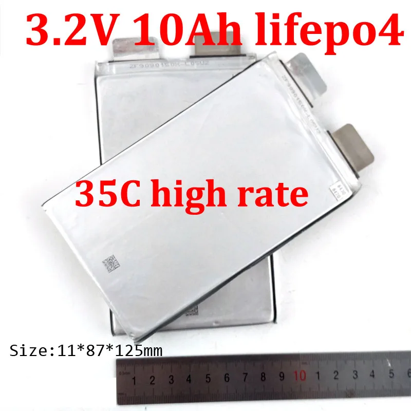

8pcs Power 3.2v 10ah lifepo4 35C high rate for DIY6V Model aircraft car Helicopter Boat startup kids toys Solar backup power EV