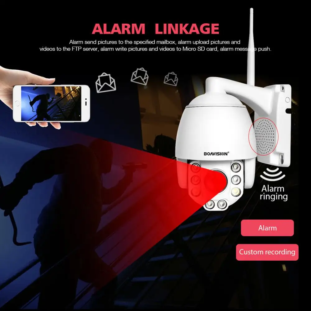 Скоростная купольная IP камера 1080P Wi Fi 5 кратный зум|Камеры видеонаблюдения| |