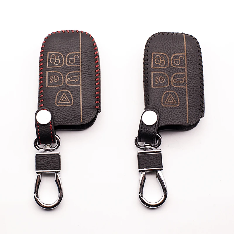 

The latest leather car key keyboard cover For Land Rover Range Rover Sport Discovery 2 3 4 Freelander Evoque Remote Case Wallet