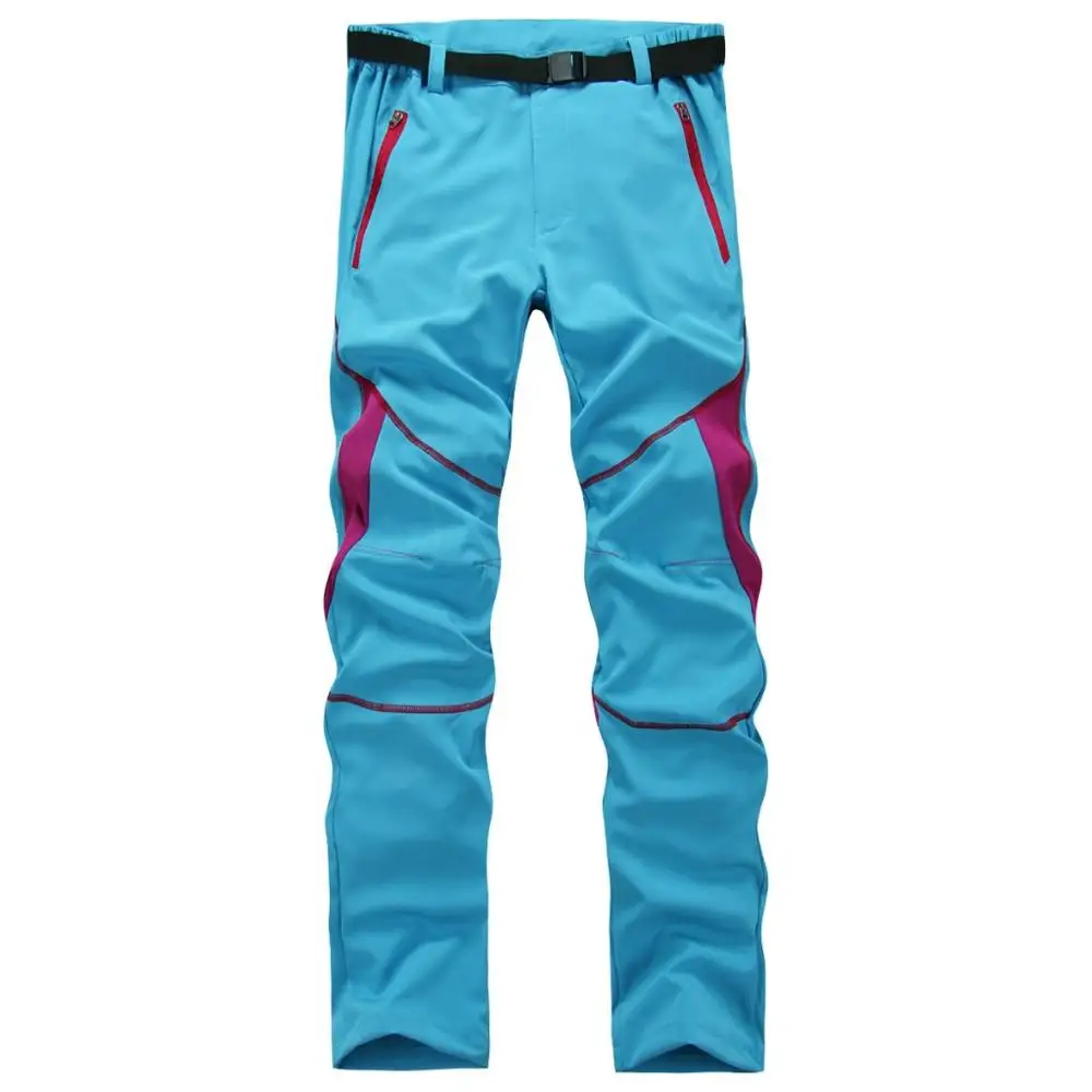 Для женщин походные брюки летние быстросохнущие дышащие брюки водонепроницаемый Открытый Треккинг мужской женский эластичные брюки 28wy - Цвет: blue