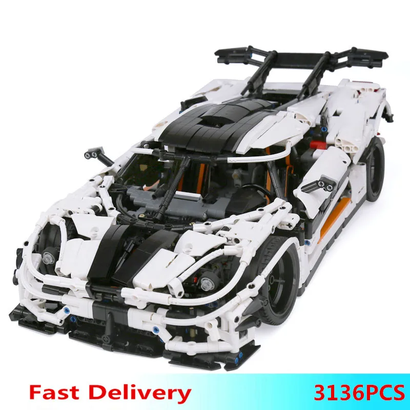 

Lepin 23002 Legoing MOC - Koenigsegg one:1 Model Building Blocks Bricks Set Figures Kids DIY Toys Birthday Christmas Gifts 3136
