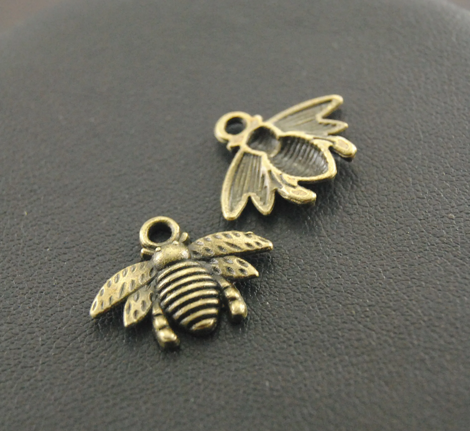 50 шт бронзовые пчелы Подвески Кулон DIY металлический браслет ожерелье ювелирных