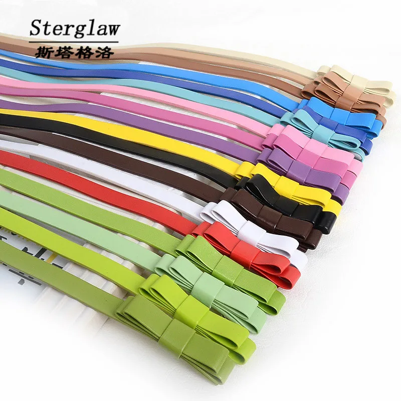

hot selling casual Double bow belt for women Jeans 2019 designer female belt high quality butterfly ceinture femme sterglaw A012