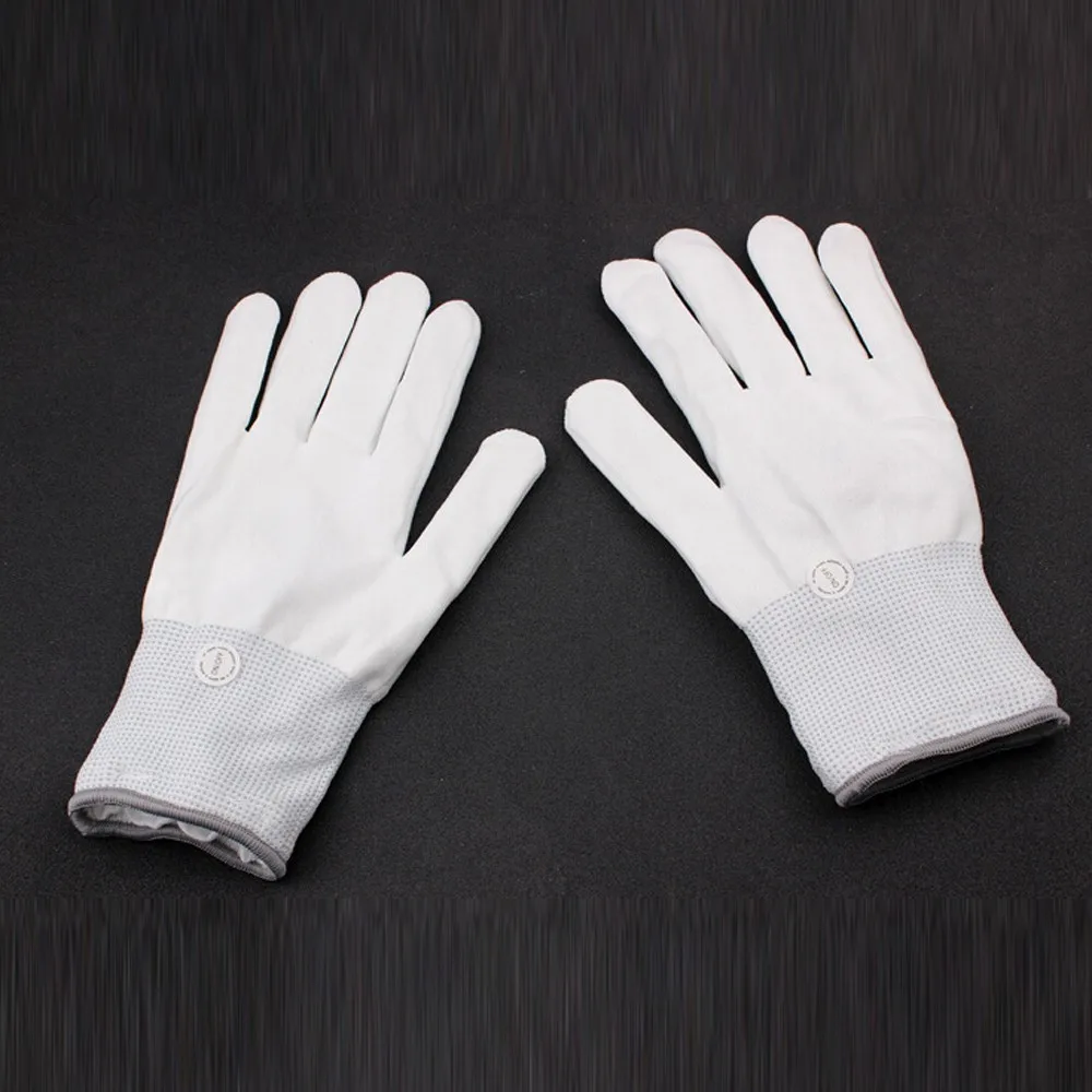 Пара цветные светодиодные перчатки световое украшение для рейва мигающие перчатки для пальцев унисекс скелетная перчатка Женские перчатки hiver#3