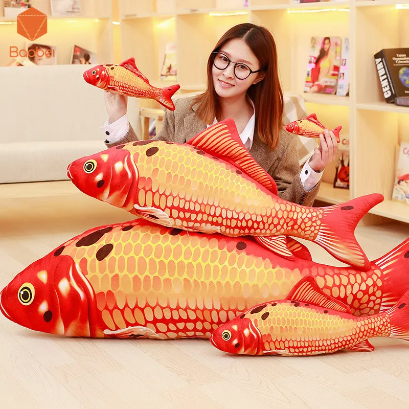 

Colorful Big Fish Shape Decorative Cushion Throw Pillow with Inner Have Zipper Home Decor Cartoon Sofa Toys Sleeping Pillow YB27