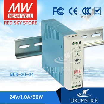 

(Only 11.11) MEAN WELL MDR-20-24 24V 1A meanwell MDR-20 24V 24W Single Output Industrial DIN Rail Power Supply