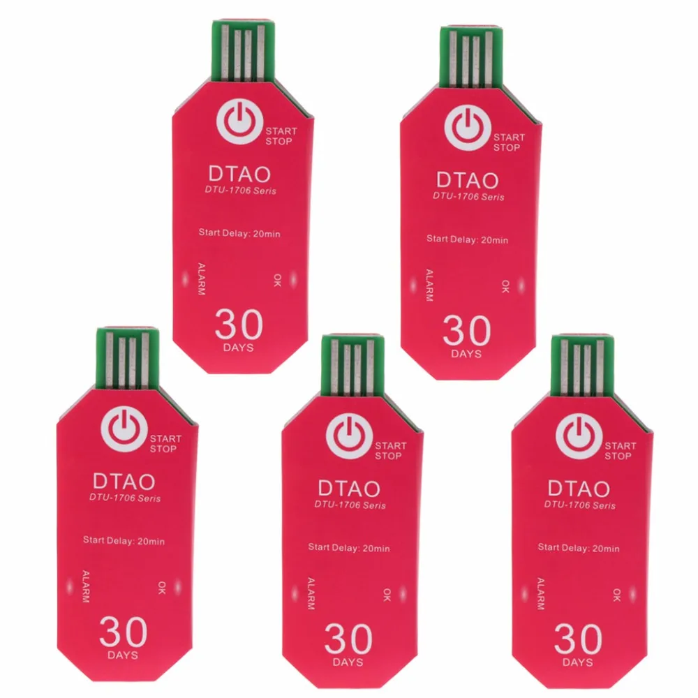 

5PCS Waterproof PDF One Time USB 2.0 Temperature Data Logger Biological Medicine Au03 Dropship