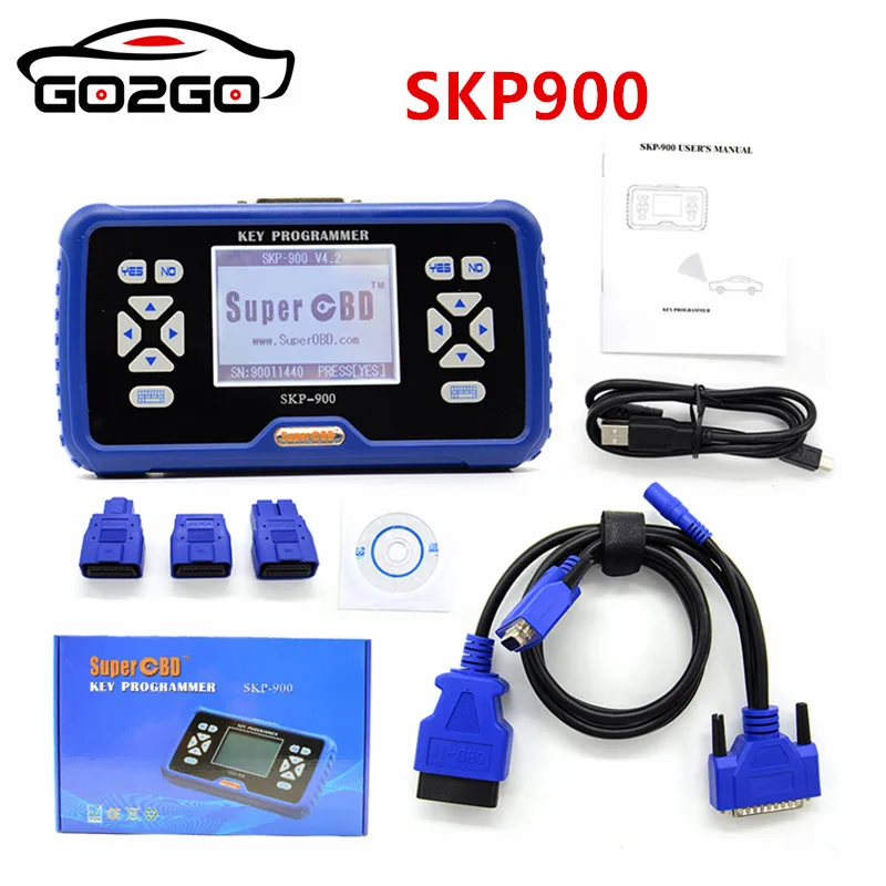 SKP900 бесплатное пожизненное обновление онлайн супер OBD SKP-900 Ручной OBD2 автоматический ключ программист SKP 900