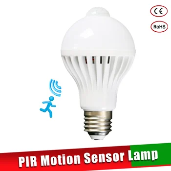 

LED PIR Motion Sensor Lamp Smart Light Bulb E27 100-240V Led Lamp Light Bulb 3W-9W PIR Infrared Body Sound Light For Home Stair