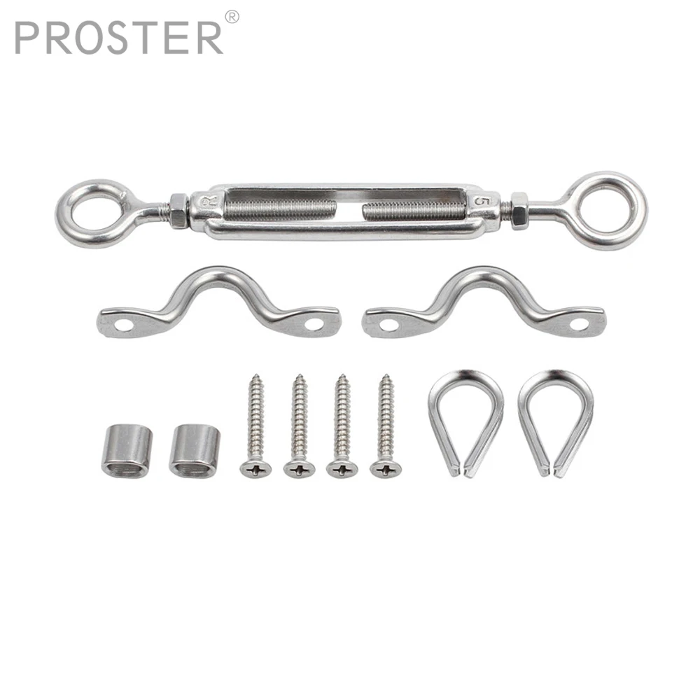 Proster 15 шт проволочный Канат из нержавеющей стали DIY балюстрада набор челюсти/Swage