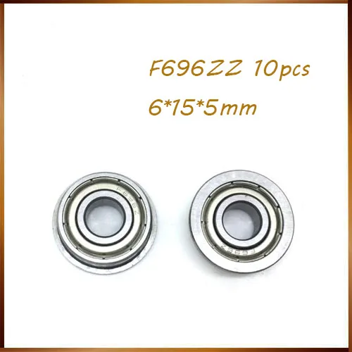 

Free Shipping F696ZZ flanged bearing 10pcs/1 lot 5*13*4mm F693ZZ F694ZZ F695ZZ F696ZZ F697ZZ F698ZZ F699ZZ