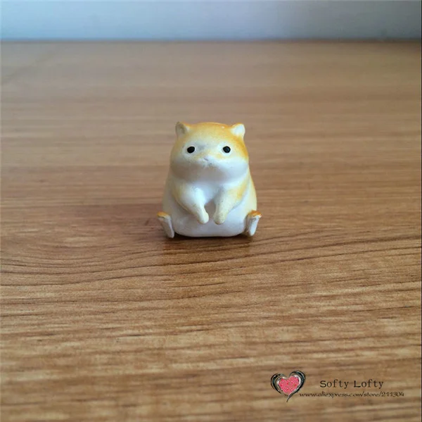 Cute Hamster Mini figures Succulent plants decoration - 3