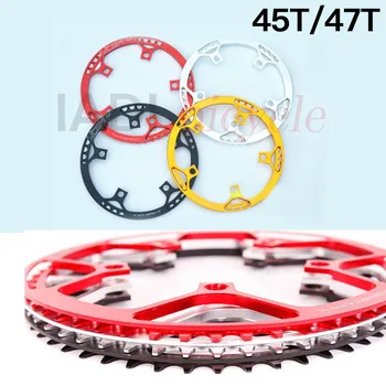 

Bicycle Chain wheel 45T 47T 130MM BCD Foldable Bicycle Crankset Tooth Plate Aluminum Alloy Chainwheel Tooth Plate Cycling Parts