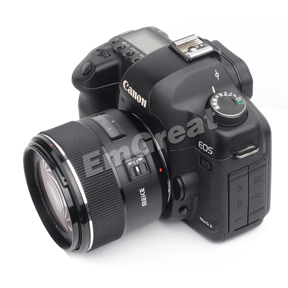 Meike 85 мм F/1,8 Автофокус асферический Средний телеобъектив сумка для полной рамки Canon EOS EF Mount 5D Mark iV 6D 7D 60D 80D 600D