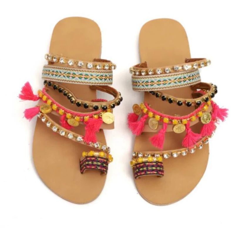 

FGHGF Sweet Women'S Sandals Round Heels Rubber PU Spring Summer Season Suitable Wear Gladiator Lace Set Women'S Sandals