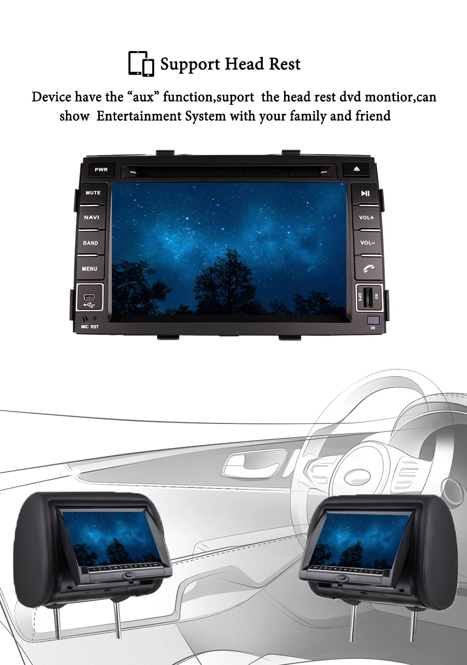 Flash Deal 8 Core Android 9.0 4G Ram 64G Car DVD player For KIA Sorento 2009 2010 2011 2012 Bluetooth DAB+ OBD TV MAp GPS navigation System 12