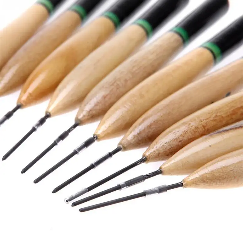 2 قطعة 2g عالية الجودة الصيد الأسماك يطفو Bobbers مجموعة الصيني المعطر الخشب الصيد معالجة أدوات