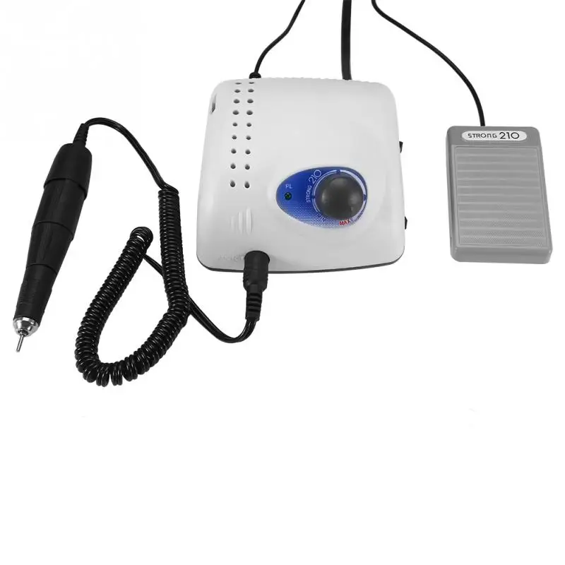 

110V 65W Electric Nail Drill for Polishing Grinding Curving Manicure and Pedicure Micro Motor Handpiece Set No Vibration