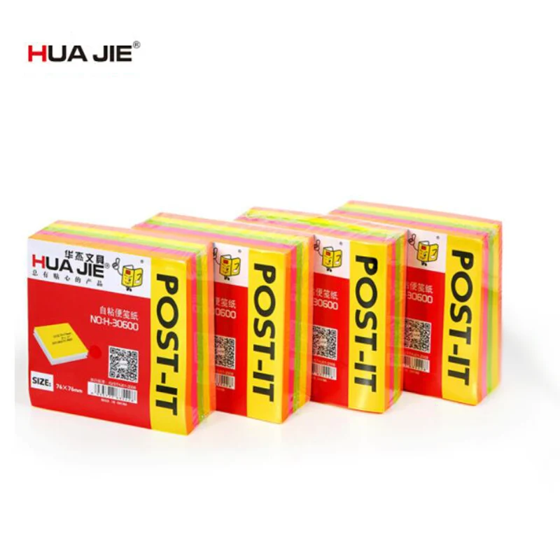 

Hua Jie Bright Colors Self-Stick Pads Themed Encouraging Messages Fluorescence Removable Self Stick Memos Notes for Office Home