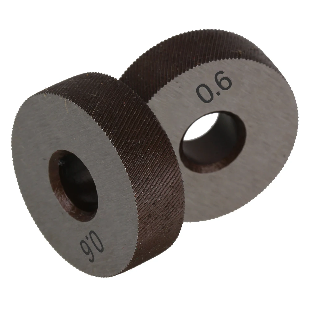 1 Pair 0.6mm Gear Hob Wheel Knurled Wheel Knife Textured Knurled Lathe Embossing wheel Machine Tools Accessories