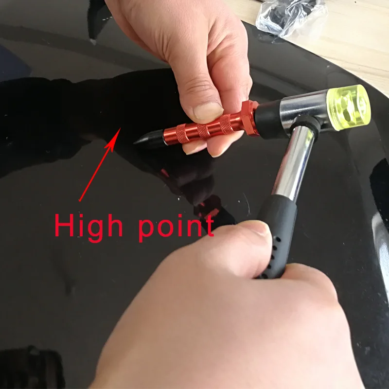 25 мм резиновый молоток Нажмите Вниз PDR King pen Tool для paintless ремонт лампы PDR King paintless инструменты Дент удаления