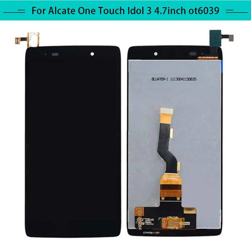 Для Alcatel Idol3 6039 6039A 6039K 6039Y Полный ЖК дисплей в сборе полный дигитайзер с сенсорным