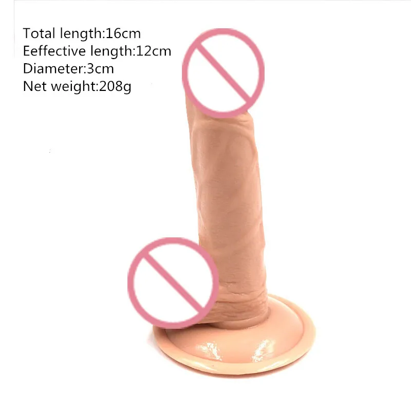 Artificial Mini font b Dildo b font 16 3CM Male Penis Dick With Suction Cup Female