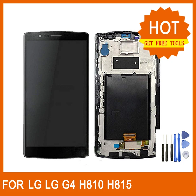 Для LG G4 lcd H810 H811 H815 VS986 LS991 ЖК-дисплей с рамкой сенсорная установка преобразователя
