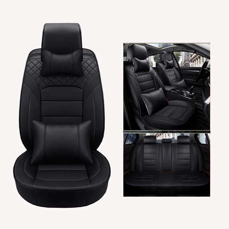 Luxury PU Leather Car Seat Covers Universal Full Seat Covers for Audi