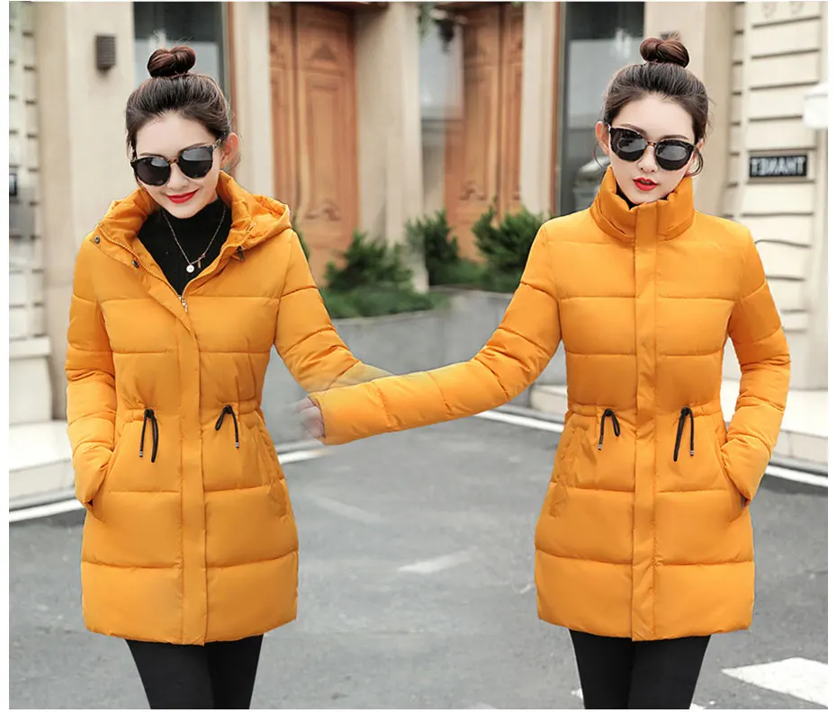 Fake fur collar Parka down cotton jacket Winter Jacket Women thick Snow Wear Coat Lady Clothing Female Jackets Parkas