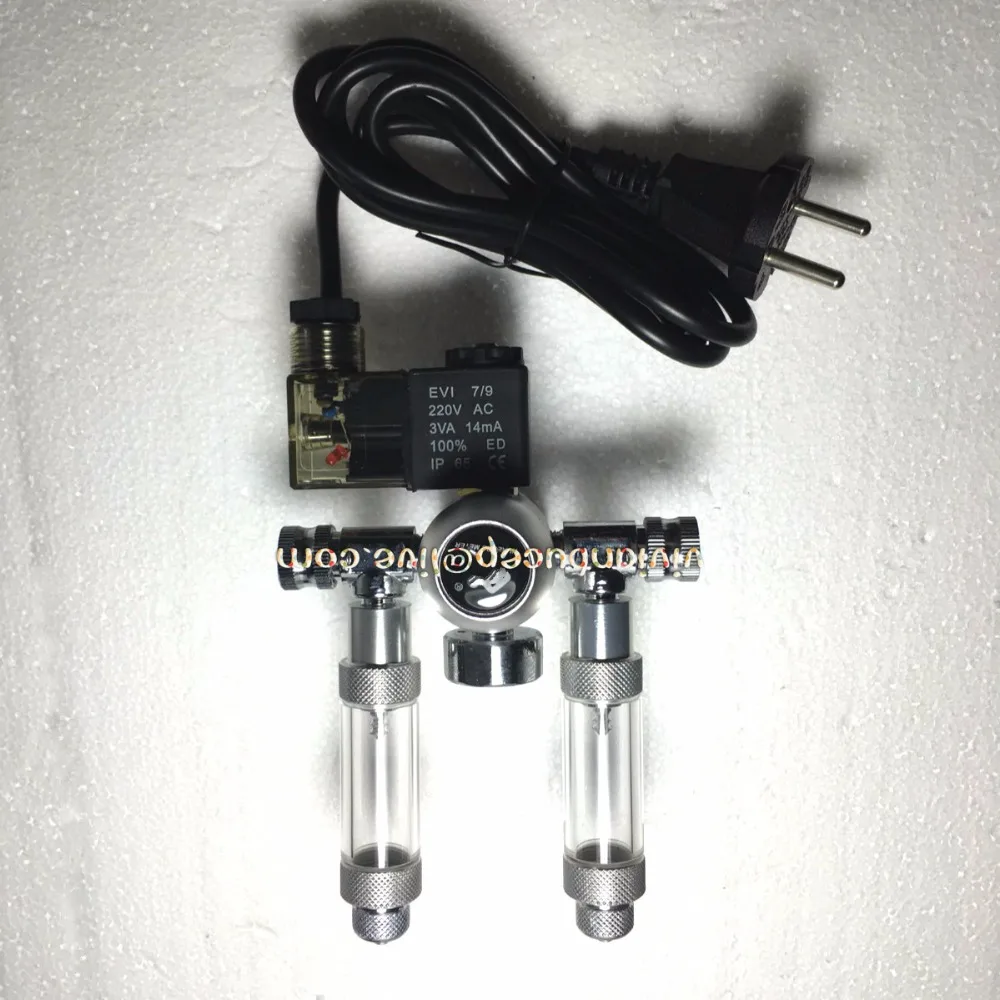 

CO2 package decompression table carbon dioxide check counter bubble pressure gauge Mini dual table M22, CGA320, W21.8