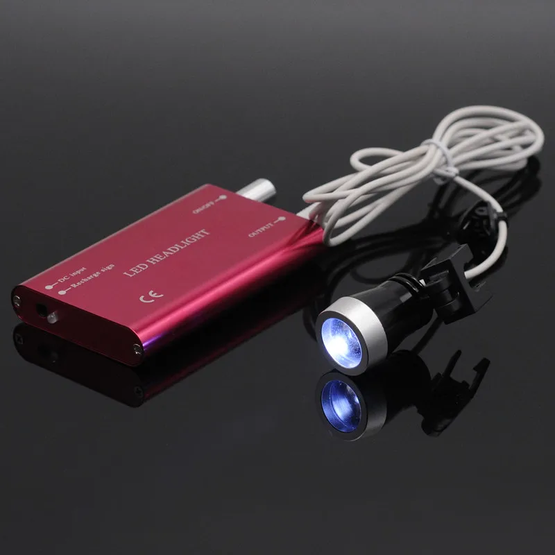  Dentistry Surgery 3.5X Magnification Binocular Magnifier & Headlight LED Light For Lab Equipment - 32999001410