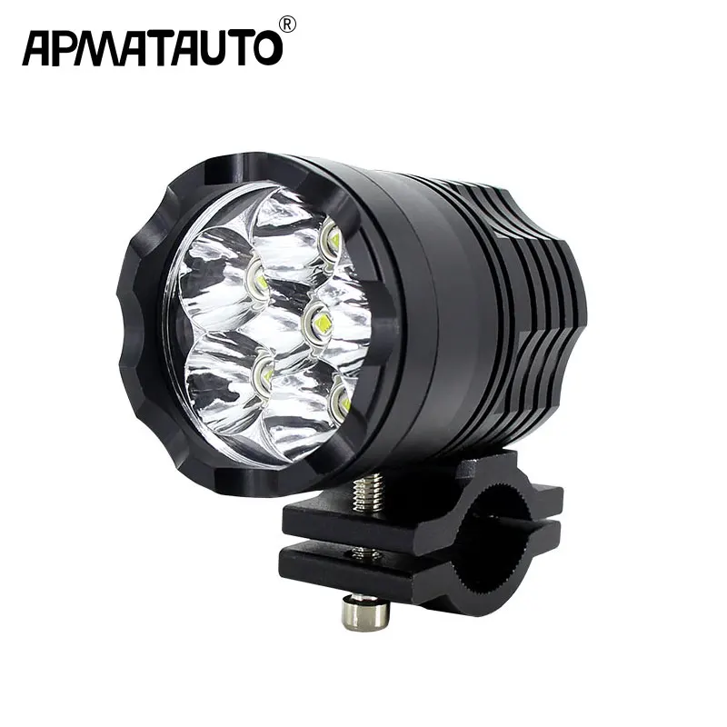 Светодиодный фонарь для мотоцикла, алюминиевый сплав прожектор, налобный фонарь 12 в 30 Вт для вождения, вспомогательная лампа для KTM, Yamaha KAWASAKI BMW