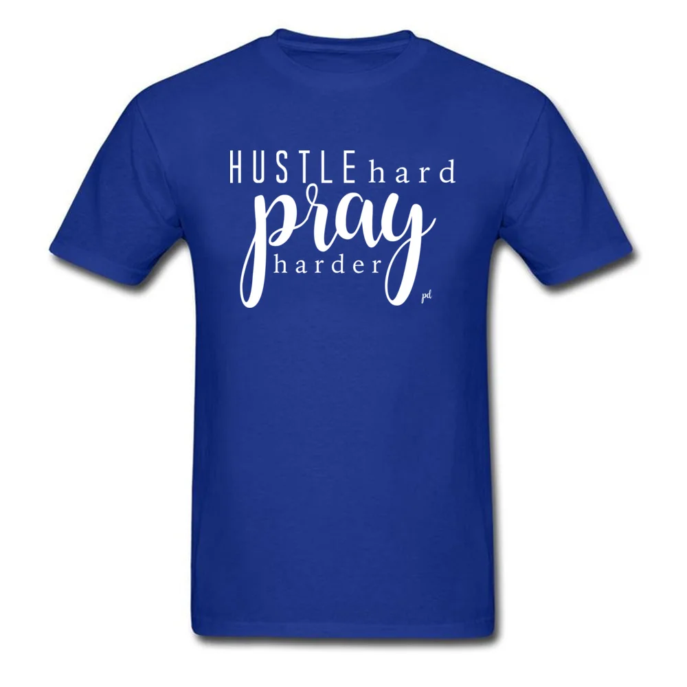 HUSTLE HARD PRAY HARDER Unisex_blue