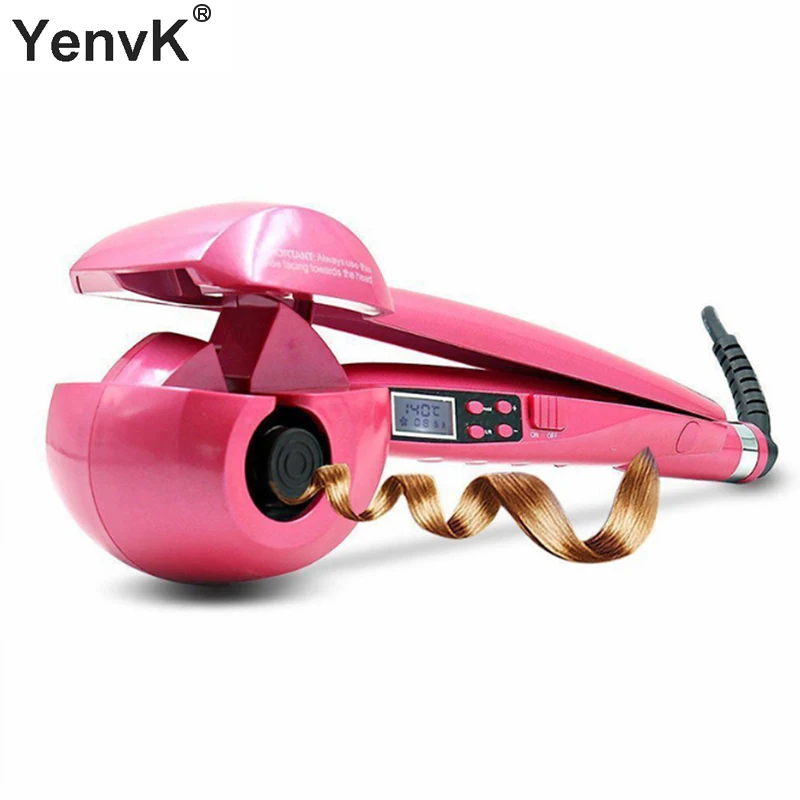 

LCD Automatic Curling Iron Air Curler Wand Curl plank Rotating Magic Hair Curling Iron Salon Tools Titanium Auto Hair Curler
