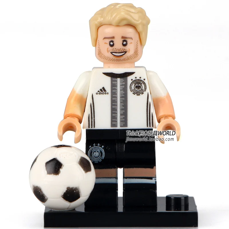 Kopen Enkele Verkoop Wk Max Kruse Joachim Lage Voetbal Team Model Actiefiguren Building minifig Bakstenen Blokken Kinderen Speelgoed