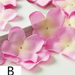 103 шт лепестки гортензии симуляция вишни цветы лепестки для свадьбы искусственный цветок домашний Свадебный декор - Цвет: B