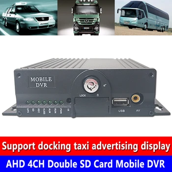 

Factory wholesale OEM custom AHD 4CH double SD card Mobile DVR taxi/bus 4 lens frame local video monitoring host