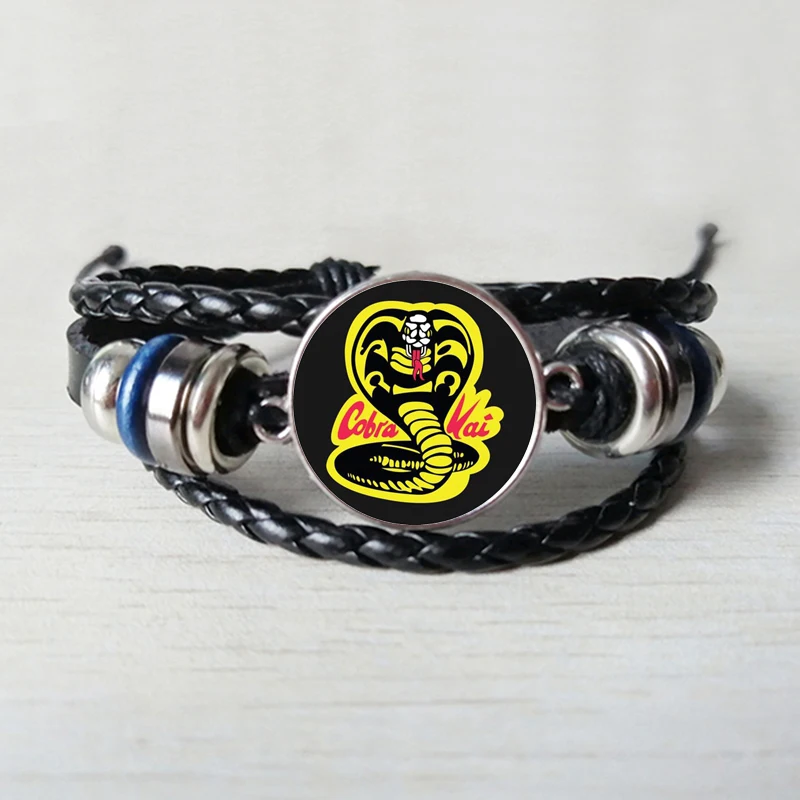 

Cobra Kai Leather Bracelet American Opera CobraJewelry Movies Fans Gifts Kai Bracelet