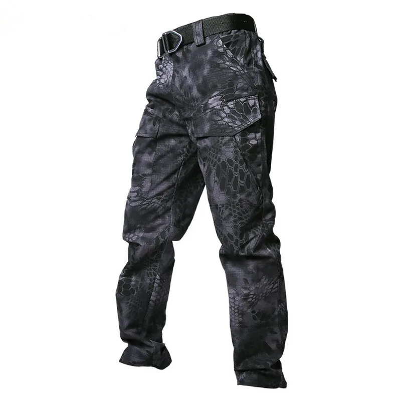 

Camouflage Tactical Pants Men Rip Stop Waterproof Military Combat camping hiking pants Male Soldier Airsoft Cargo Trousers
