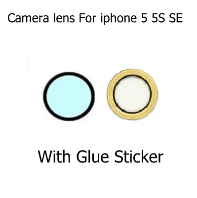 New Rear Camera lens For iphone 4 4s 5 5s se 6 7 8 x xr xsmax plus Back camera glass with 3M Glue Sticker replacement parts - Цвет: For iphone 5 5S SE