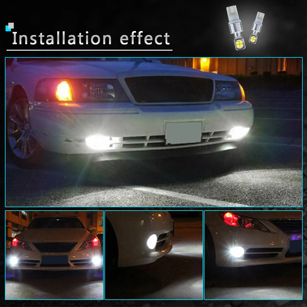 4 шт. 12В W5W 194 T10 2525 8SMD неполярный индикатор боковой очистки двери автомобиля лампы